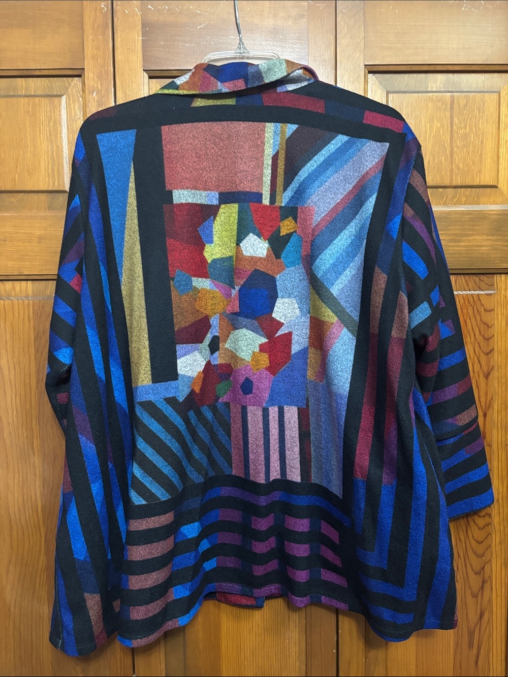 Damee Multicolor Geometric Button-Front Jacket - Picture 7 of 7